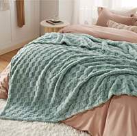 Orvetex – Couvertures en flanelle gaufrée confortables, antistatiques et imperméables pour canapés, cadeaux pour toutes les saisons (vente en gros)