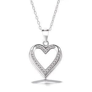 Fashion pendant heart pendant 925 silver necklace pendant charm