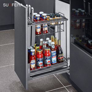 Sofeyia Ensemble d'armoires de <span class=keywords><strong>cuisine</strong></span> italiennes haut de gamme en mélamine Knock Robinet complet en résine stratifiée et marbre artificiel - Product Image 5