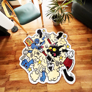 Alfombra Personalizada con Diseño de Esqueleto, Decoración Minimalista de Terror, Alfombra Gótica, Alfombra Única para Habitación de Niños, Regalos para Él - Product Image 3