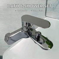 Robinet de salle de bain mural monocommande en alliage de zinc, style européen, mitigeur d'eau chaude et froide pour douche, avec valve en céramique, finition polie
