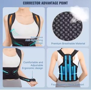 Corrector de postura para <span class=keywords><strong>hombre</strong></span> y mujer, correa de soporte para enderezar la espalda - Product Image 5