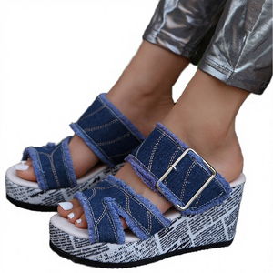 Wholesale Factory Sale Ladies Summer Autumn Light Weight Sexy Simple Open Toe Hollow Ankle Wrapped Heeled Sandals Plus Sizes - Product Image 3