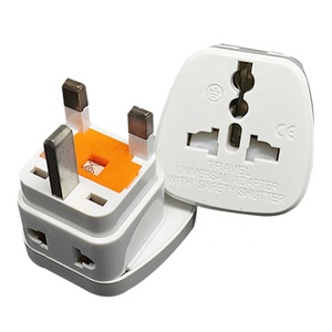 Adaptateur de voyage universel 3 broches en cuivre pour Royaume-Uni avec fusible 13A, convertisseur de prise pour États-Unis, Australie, UE, France, Allemagne, Japon, CE - Product Image 2