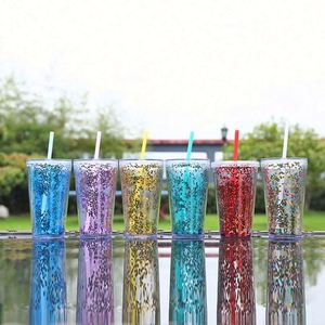 AGH Wholesale – Gobelet isotherme à double paroi en acier inoxydable, effet boule à neige, 16oz et 24oz, sans BPA, écologique, pour fêtes, 6-12 personnes - Product Image 2