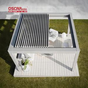 Pergola Retrattile Elettrica di Lusso Europea <span class=keywords><strong>20</strong></span> <span class=keywords><strong>X</strong></span> <span class=keywords><strong>20</strong></span> in Alluminio per Esterni con Luci LED Solari - Product Image 1