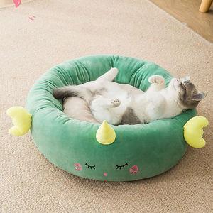 Cama de pana para mascotas, Material cálido, forma de <span class=keywords><strong>Totoro</strong></span>, redonda, a la moda, para perros y gatos - Product Image 4