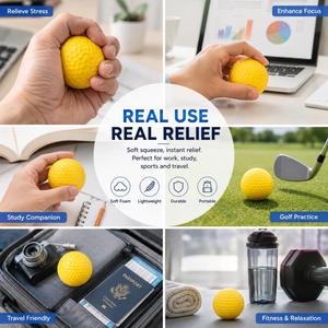 Balle anti-stress en mousse PU personnalisée, jouet souple à rebond lent, cadeau promotionnel pour événements sportifs et cadeaux d'entreprise - Product Image 2