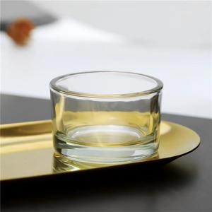 Envase de Vidrio Transparente Grueso de Primera Calidad, Resistente al Calor, para Velas, 80 mm de Altura, para Velas de 3 Mechas, para Navidad, Pascua, Día de San Valentín - Product Image 5