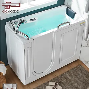 Ältere Tank barrierefreie begehbare begehbare Badewanne mit seitlicher Öffnung Haushalts-Acryl-Massage badewanne