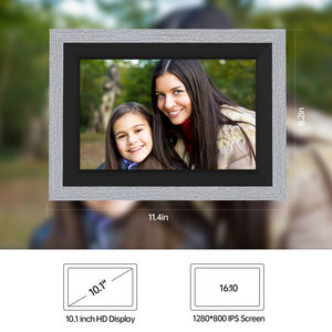 Diseño Delgado Lcd Marco de fotos de 10 pulgadas Álbum de <span class=keywords><strong>video</strong></span> de fotos digital Reproductor de publicidad Wifi de 10,1 pulgadas - Product Image 3