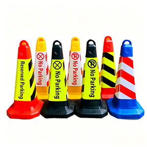 Cono de Seguridad Vial Reflectante para Exteriores, Cono de Aislamiento de Tráfico de PVC de Tamaño Personalizado, Cono de Advertencia Impermeable - Product Image 2
