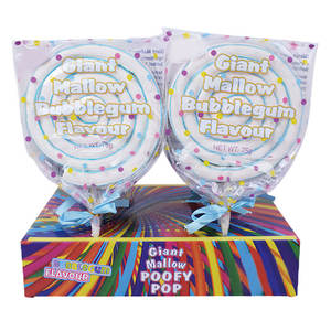 Sucettes géantes à la fraise de 75g, emballées individuellement, en gros du fabricant, bonbons mous, délicieux et sucrés - Product Image 3