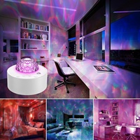 EGOGO-Veilleuse d'atmosphère rotative, lampe de table LED dynamique, lampe de projection Aurora pour décor de chambre à coucher