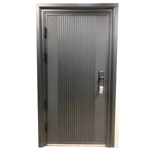 Porta d'Ingresso Esterna Moderna di Lusso <span class=keywords><strong>GEMINI</strong></span>, in Acciaio, Antieffrazione, Impermeabile, Insonorizzata, con Superficie Rifinita - Product Image 2