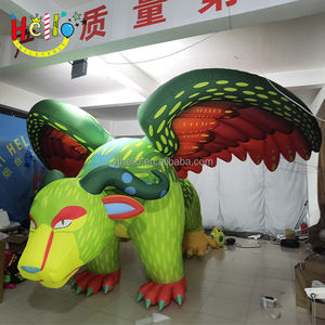 Dinosaure volant gonflable vert, prix d'usine, pterodactyle gonflable de haute qualité personnalisé - Product Image 4