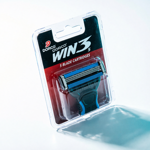 ใบมีดโกนแบบใช้แล้วทิ้ง 5 คม สำหรับ Win3 สูตร K-Beauty สำหรับการดูแลผิวหน้าทุกวัน เหมาะสำหรับทุกสภาพผิว - Product Image 1