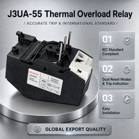 Relais de surcharge thermique J3UA55, interrupteur miniature scellé, protection de moteur basse puissance, 660V AC, contacts en cuivre, vis pour 3TF44/45