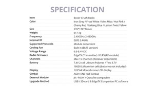 RadioMaster Boxer Crush Émetteur RC 1000Hz ExpressLRS EdgeTX avec contrôleur radio et nacelles CNC AG01 pour drone FPV - Product Image 6