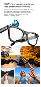 M02C AI smart <b>glasses</b> remote control photo-taking 1080p video recording BT call voice assistant smart sunglasses for unisex - Product Image 6