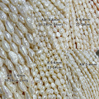 Muses Jewels - Grande réduction - Perles d'eau douce naturelles blanches de 3 mm à 6 mm - Perles baroques - Perles en vrac - Perlen Fur Die Schmuck Herstellung