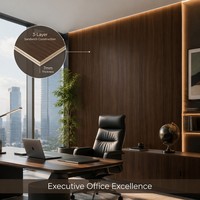 Nouveau design, panneau mural insonorisant et résistant à l'humidité en fibre de bambou, placage de bois en cristal de carbone, pour la maison et l'hôtel