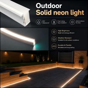 ไฟนีออน LED สำหรับสวนกลางแจ้ง IP67 ขนาด 6x12 มม. แบบโค้งงอได้ ซิลิโคนนีออน 24VDC แสงวอร์มไวท์ ตัดได้ ใช้ตกแต่งภูมิทัศน์ - Product Image 1