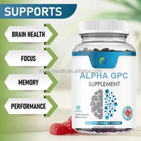 Complément alimentaire pour le cerveau Ausreson Now Alpha-gpc Pré-entraînement Gummy Prix 600mg Vente en gros Meilleurs gummies Alpha Gpc