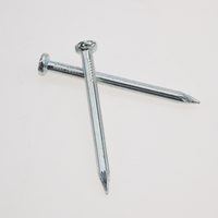 Clavos Comunes de Hierro Galvanizado con Anillo y Cabeza Redonda, Acabado Brillante, para Construcción de Madera, Estructuras y Trabajos en Madera
