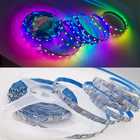 SMD3535 DC12V USB RGB IC Biegbarer Zickzack 60 LEDs 7MM Adressierbarer Flexibler S-förmiger IP65 LED-Streifen Neon-Kunstlicht Beschilderung
