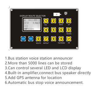 Gps Nueva Estación De Autobuses Auto Voz Digital Anunciador De Paraderos De Bus Tombol Informasi Suara Bus - Product Image 2