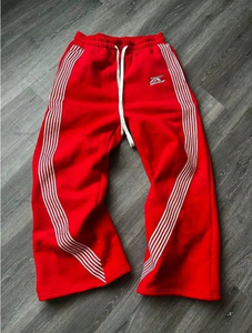 Pantaloni Sportivi da Uomo Autunno Inverno 2026, Stile High Street con Striscia Laterale, Vestibilità Ampia, Vita Elastica con Coulisse, Casual e Sportivi - Product Image 5