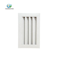Grilles d'aération carrées en gros en ABS et aluminium écologique, grilles murales encastrées adaptées aux systèmes CVC.