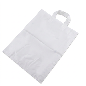 Custom Printed Loop handle Plastic <b>bag</b> HDPE Grocery Packaging <b>Bag</b> for Retail Shop Supermarket Takeaway <b>Packing</b> - Product Image 1