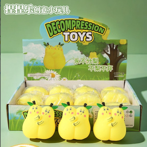 Juguetes de descompresión con sonido de fruta simulada, muñeco de pera creativo para abrazar, venta al por mayor, juguetes de descompresión para oficina - Product Image 1