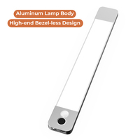 Lampu Kabinet LED Sensor Gerak Modern Isi Ulang, Lampu Malam Dalam Ruangan, Dapur, Kamar Tidur, Tangga, Lemari, Lampu Baca, Sensor Gerakan Tangan