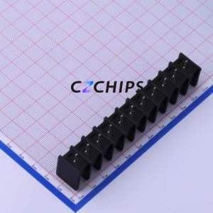 DBT30C-9.5-11P-BK-P Barrier Terminal Block Through hole Component (THT),P=9.5mm Connector Two Sides 9.5mm 1x11P Straight Pin - Product Image 2