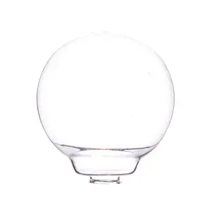 定制吹制透明装饰硼硅酸盐葫芦形态玻璃球灯罩灯罩