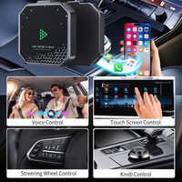 Adaptador Carplay Fuallwin Inalámbrico y con Cable USB, Dongle OEM Apple Car Play Convertido, Garantía de 1 Año