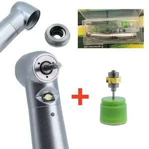 Ceramic Bearing Dental High Speed Handpiece LED with Extra Rotor Three Water Spray Push Button Air Turbine Factory Price