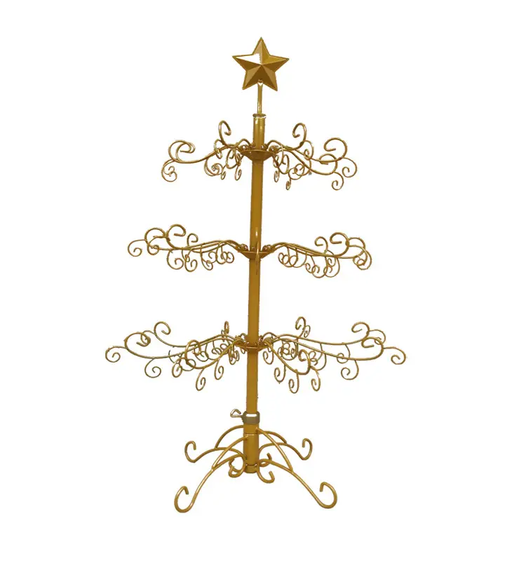 3 Fuß Gold Eisen Baum Weihnachts dekoration Schmuck und Zubehör Display Rack