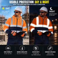 Vêtements de travail réfléchissants EN20471, fluorescents, chauds, pour ingénieurs électriques, mécaniciens, construction, mines, pétrole, haute visibilité, sweats à capuche de travail