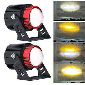 Gran Oferta Faro Antiniebla Barra LED <span class=keywords><strong>de</strong></span> Doble Color M9 Chip 3570 para Motocicleta Luz <span class=keywords><strong>de</strong></span> Trabajo LED Conversión a Faro Láser - Product Image 2