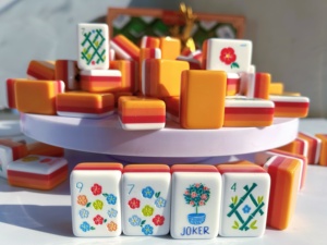 Jeu de Mahjong Américain de Précision à 160 Tuiles, Luxe 4 Couches, Personnalisé en Acrylique, Portable pour Joueurs Professionnels, <span class=keywords><strong>Poker</strong></span> & Divertissement - Product Image 4