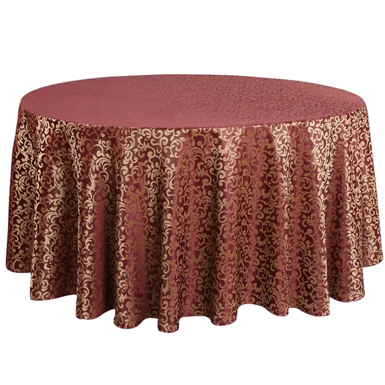 classic jacquard pattern round table cloth wedding events party banquet
