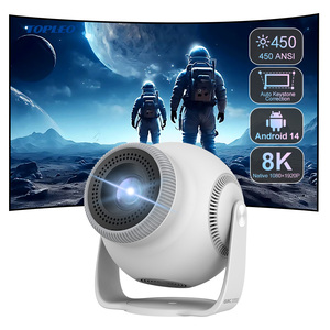 Mini <span class=keywords><strong>projecteur</strong></span> Topleo Android 14 intelligent avec décodage vidéo 8K, <span class=keywords><strong>projecteur</strong></span> intelligent portable Android, <span class=keywords><strong>projecteur</strong></span> de cinéma maison - Product Image 1