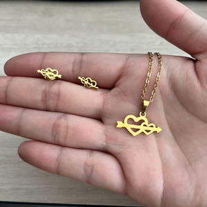Bijoux de mode, boucles d'oreilles, colliers, prix bas, prix de gros, acier inoxydable titane 316l, tendance coréenne, nouveau style or - Product Image 3