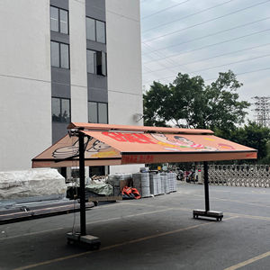 Mái hiên ban công bướm hai mặt có thể thu vào với khung nhôm cho không gian văn phòng và sân vườn - Product Image 4