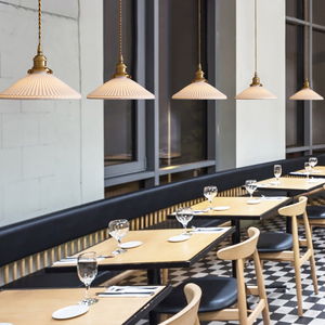 Lampada <span class=keywords><strong>a</strong></span> <span class=keywords><strong>Sospensione</strong></span> Vintage Giapponese, Lampada Nordica per Camera da Letto, Lampada <span class=keywords><strong>a</strong></span> <span class=keywords><strong>Sospensione</strong></span> in Ceramica con Finitura in Ottone Anticato - Product Image 4