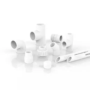 PVC Fittings SCH40 China supply high quality PVC pipe fittings 90 degree Bend,cheap price PVC Fittings